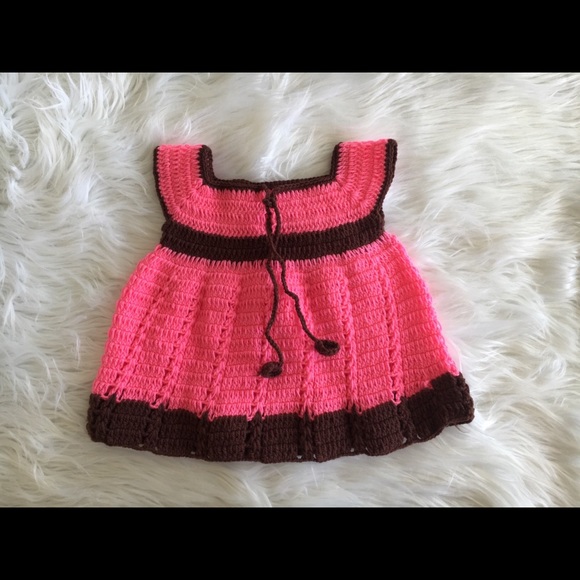 Handmade crochet frock for baby girl - Picture 4 of 4